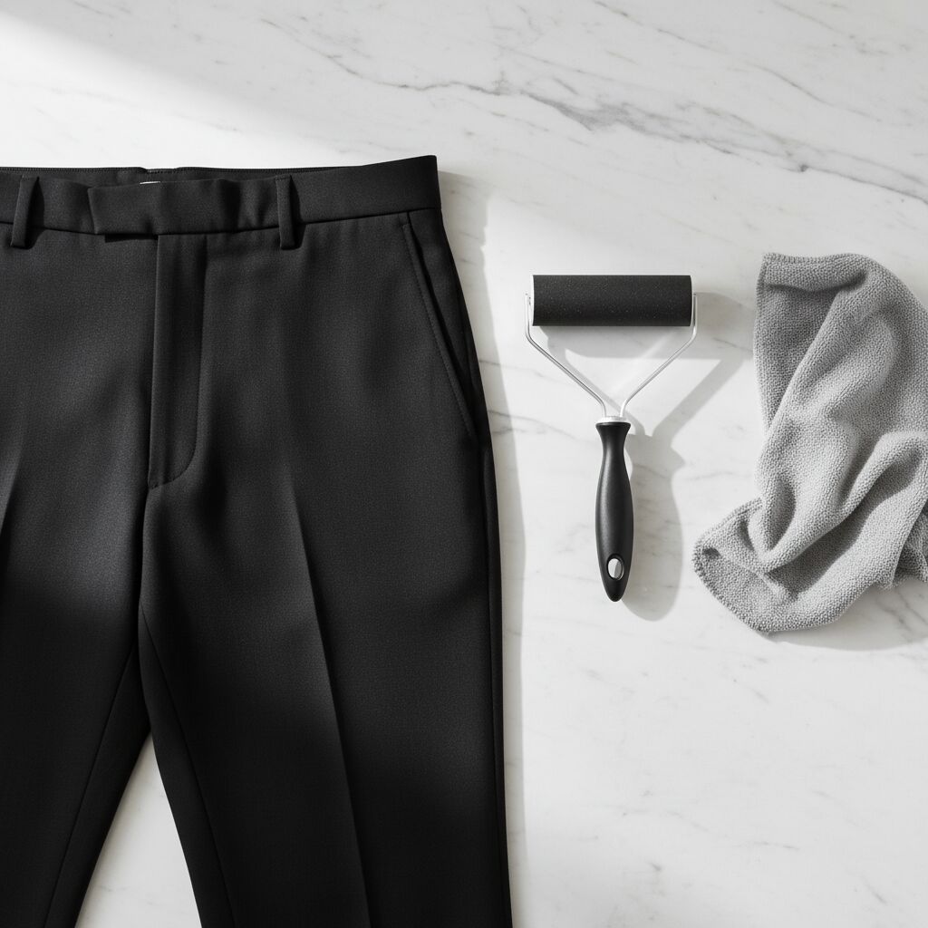 comment éviter les peluches sur pantalon noir