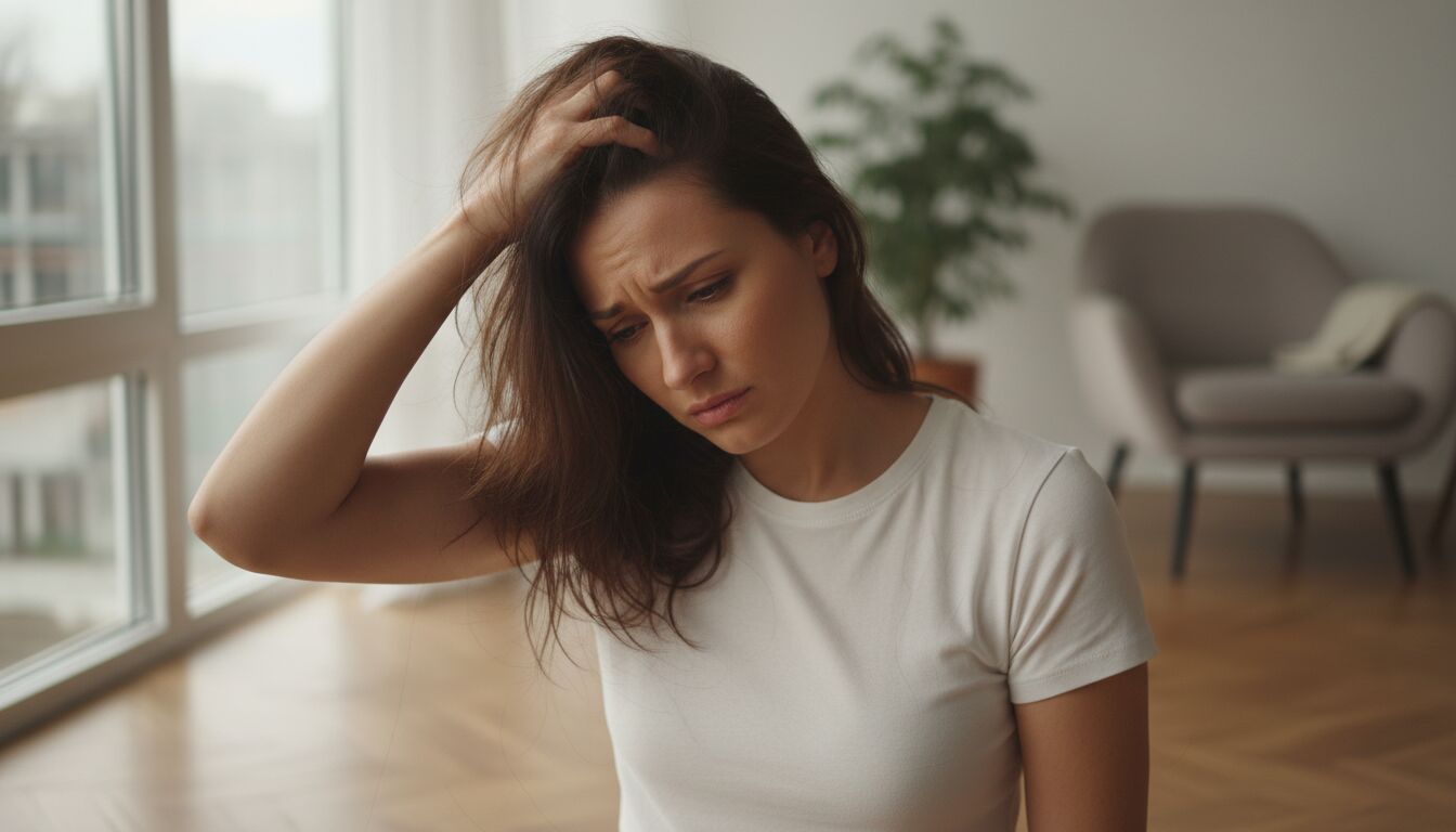 Je perds mes cheveux quand je passe ma main dedans : pourquoi et que faire ?