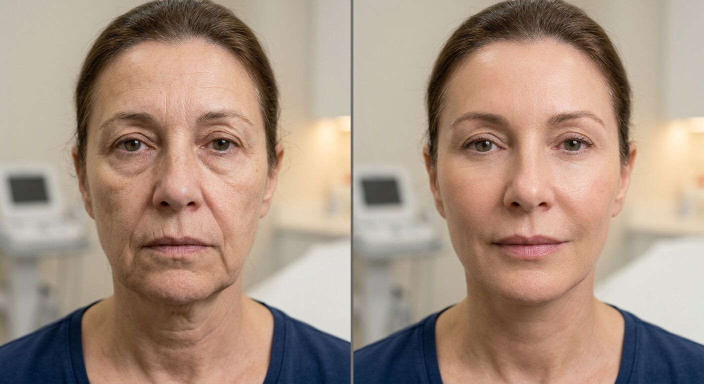 hifu visage avant/après