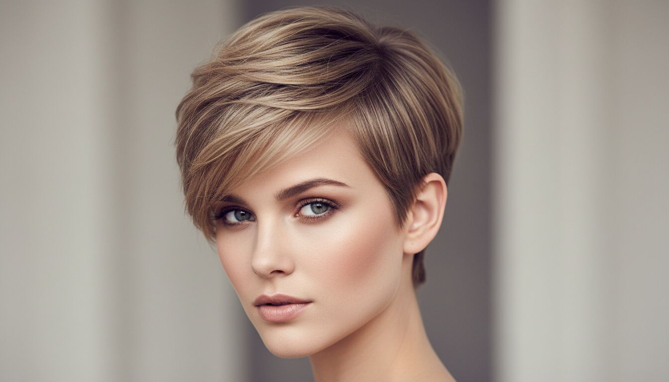 Effilé hyper stylée la coupe courte pour femme moderne