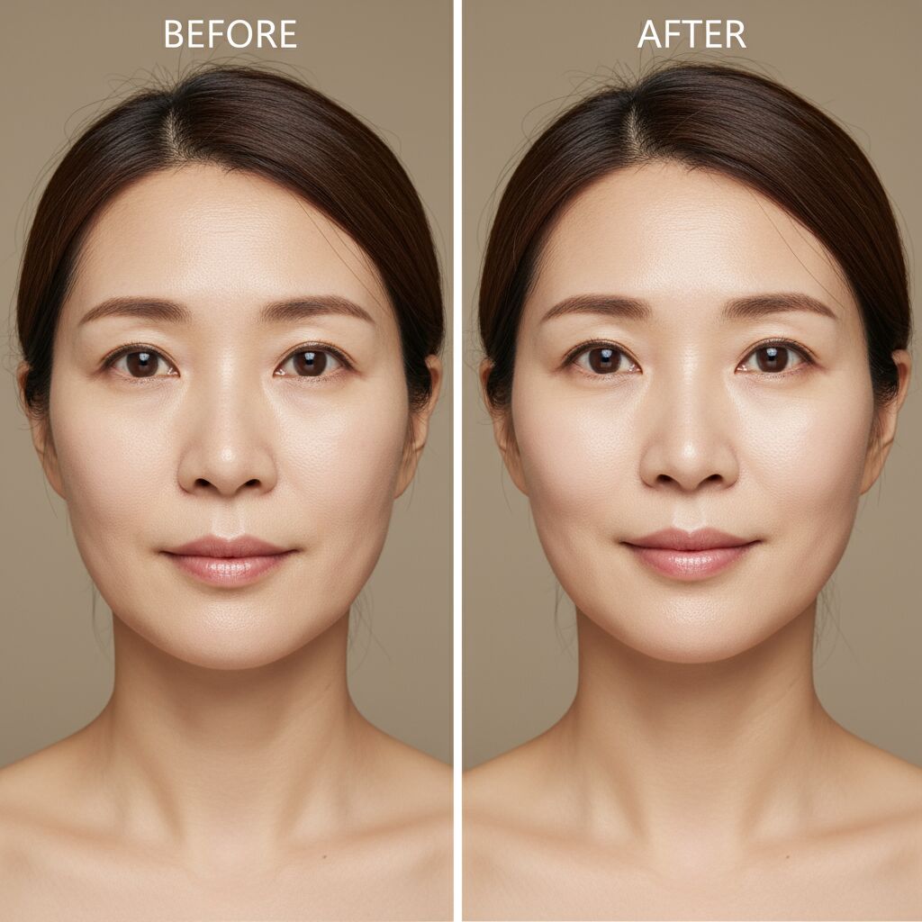 fils de soie collagène avant après