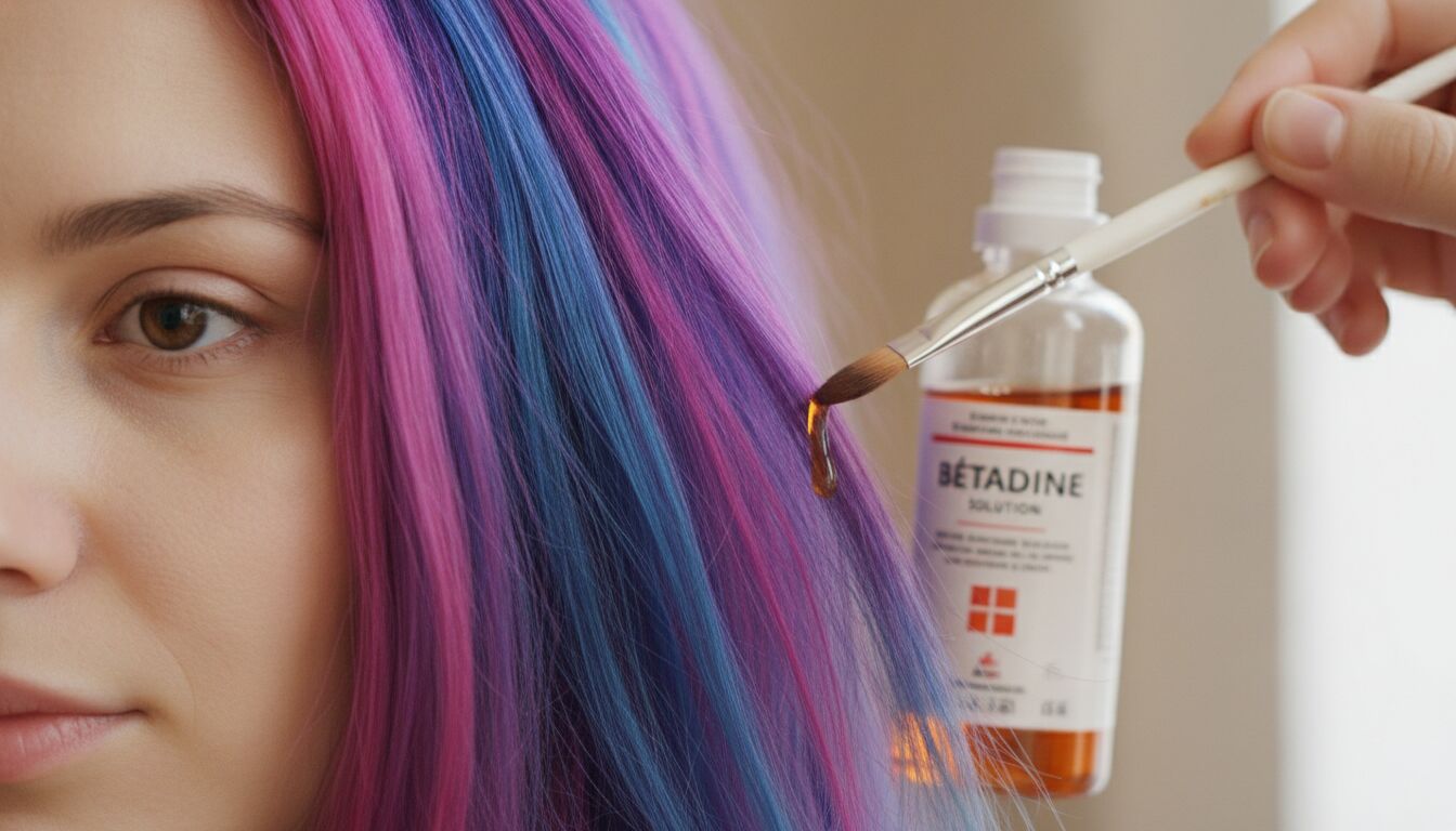 Bétadine sur cheveux colorés : les effets à connaitre